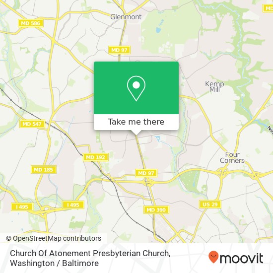 Church Of Atonement Presbyterian Church map