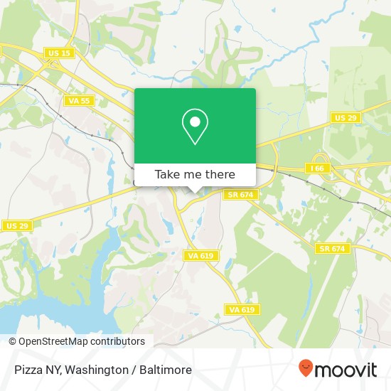 Pizza NY map