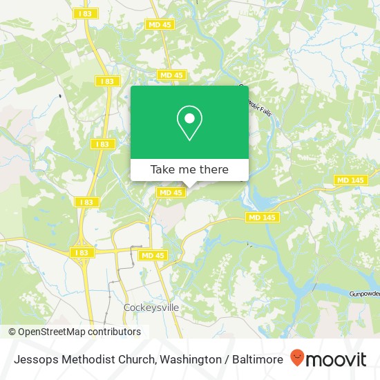 Mapa de Jessops Methodist Church