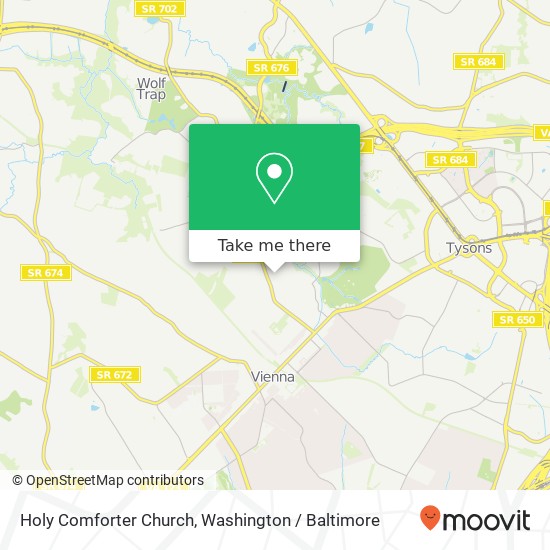 Holy Comforter Church map