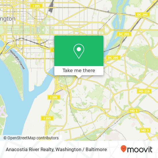 Anacostia River Realty map