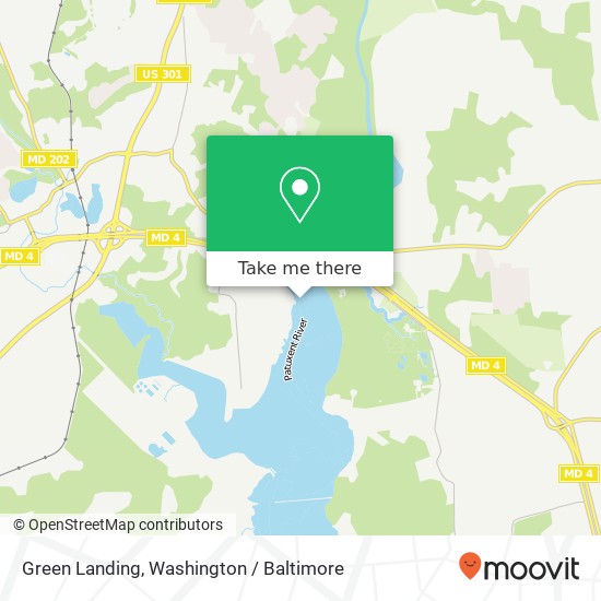 Green Landing map