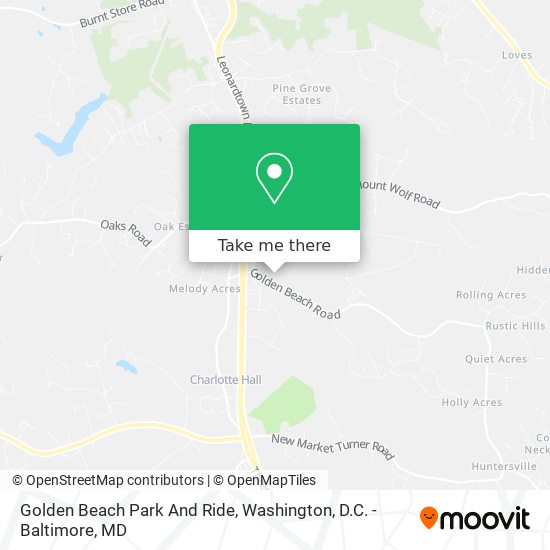 Golden Beach Park And Ride map