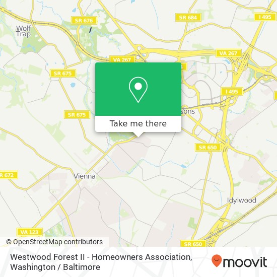 Westwood Forest II - Homeowners Association map