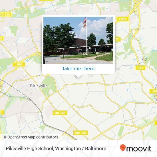 Mapa de Pikesville High School