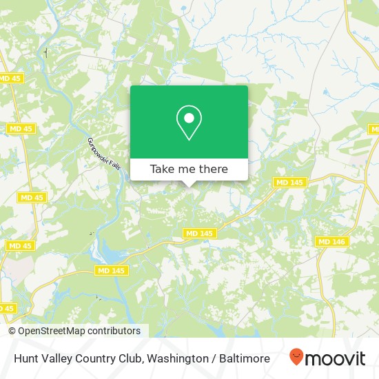 Mapa de Hunt Valley Country Club