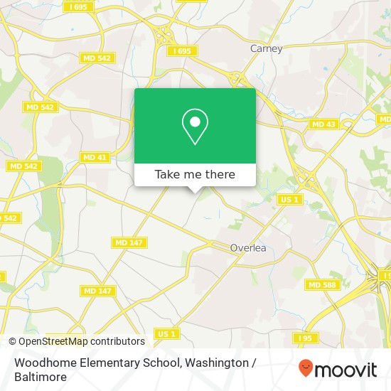 Woodhome Elementary School map