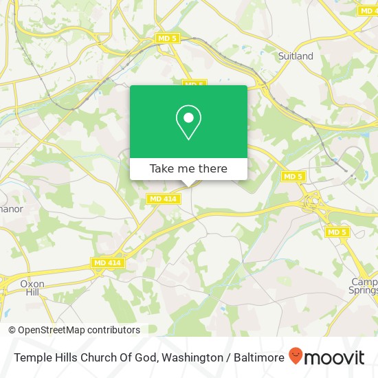 Mapa de Temple Hills Church Of God