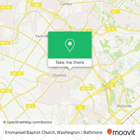 Mapa de Emmanuel Baptist Church