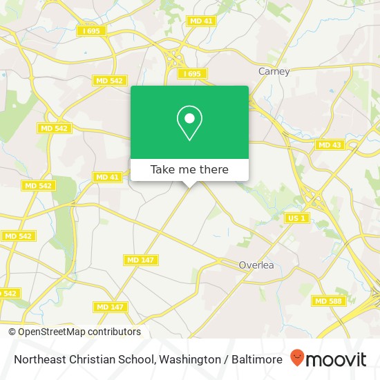 Northeast Christian School map