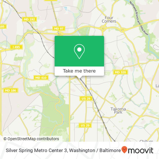 Silver Spring Metro Center 3 map