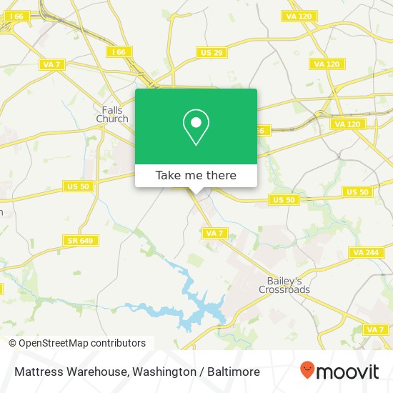 Mapa de Mattress Warehouse