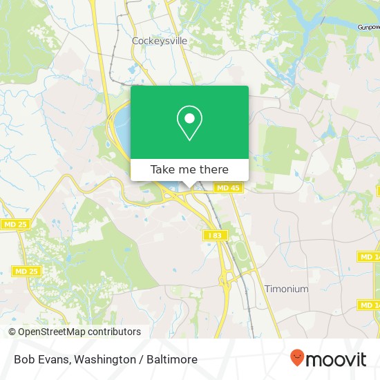 Mapa de Bob Evans