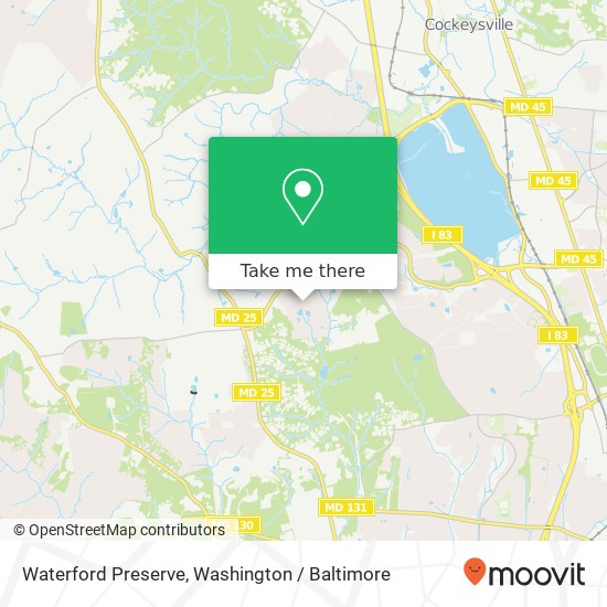 Mapa de Waterford Preserve