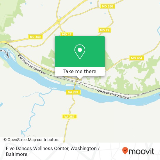 Five Dances Wellness Center map