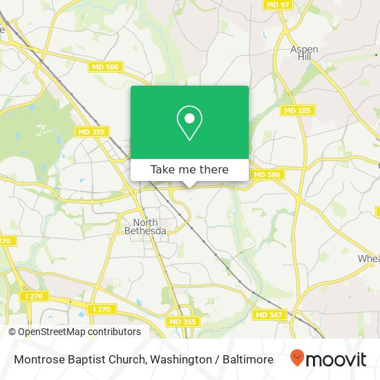 Mapa de Montrose Baptist Church