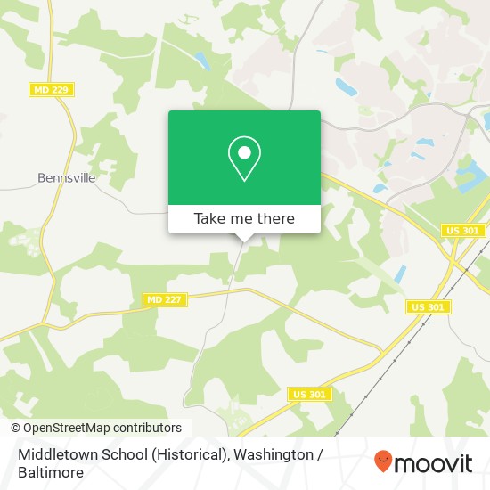 Mapa de Middletown School (Historical)