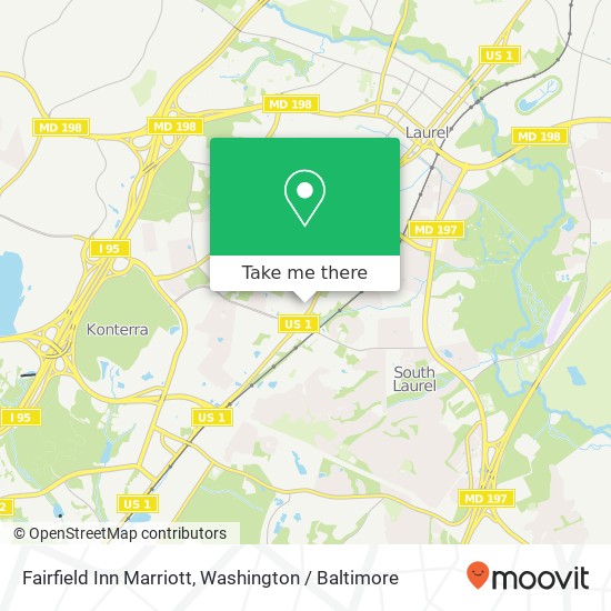 Mapa de Fairfield Inn Marriott