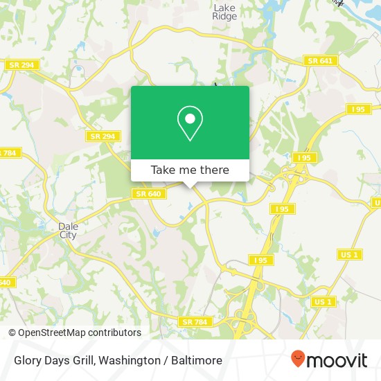 Glory Days Grill map