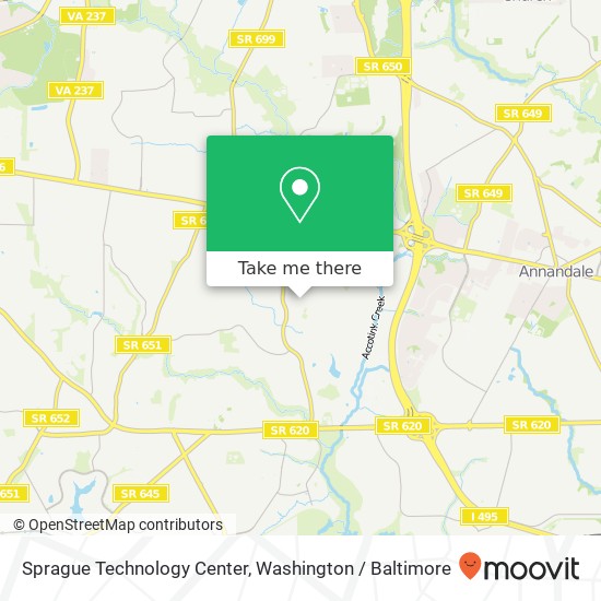 Mapa de Sprague Technology Center