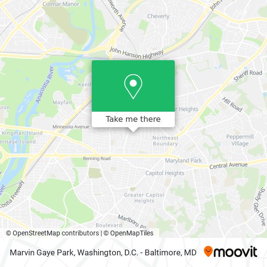 Mapa de Marvin Gaye Park