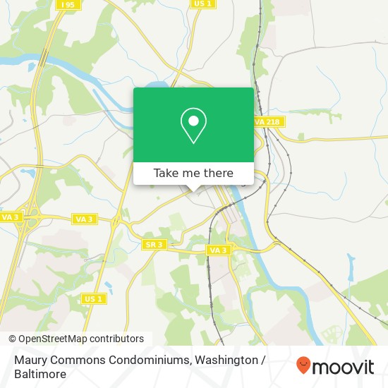 Maury Commons Condominiums map