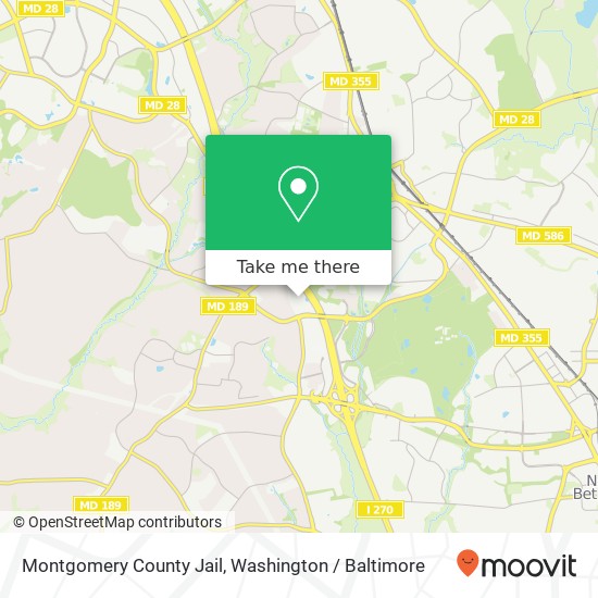 Mapa de Montgomery County Jail