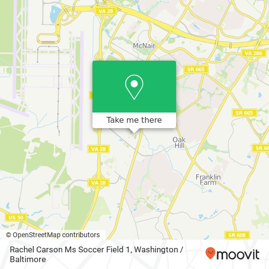Rachel Carson Ms Soccer Field 1 map