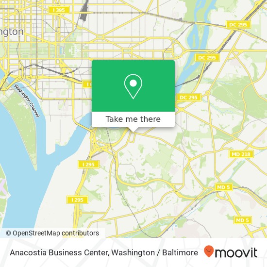 Mapa de Anacostia Business Center
