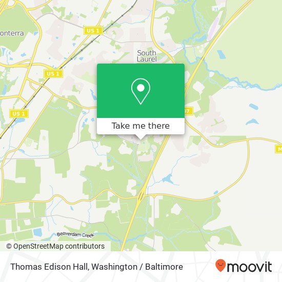 Thomas Edison Hall map