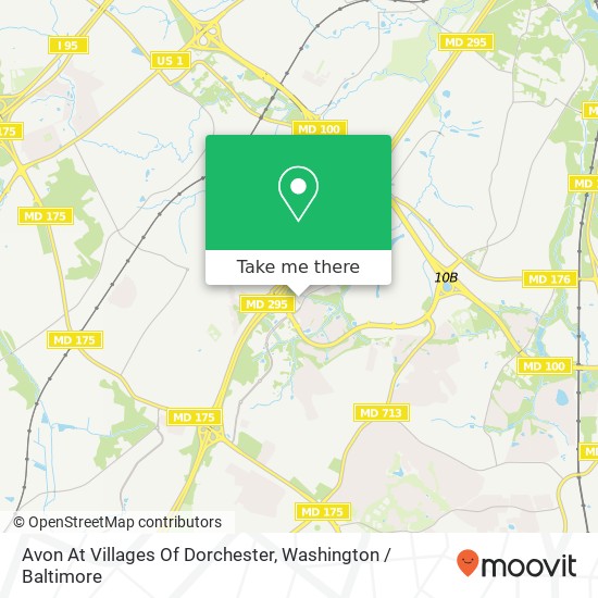 Avon At Villages Of Dorchester map
