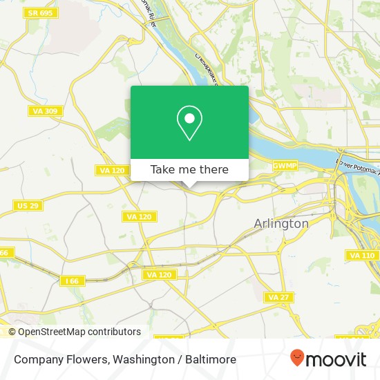 Company Flowers map