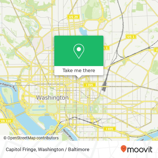 Capitol Fringe map