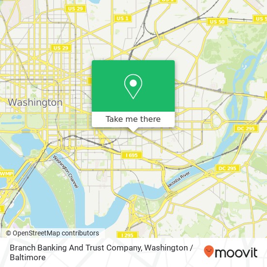 Branch Banking And Trust Company map