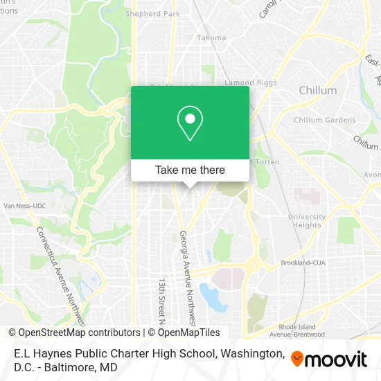 E.L Haynes Public Charter High School map