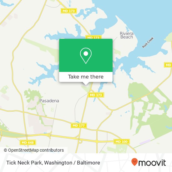 Tick Neck Park map