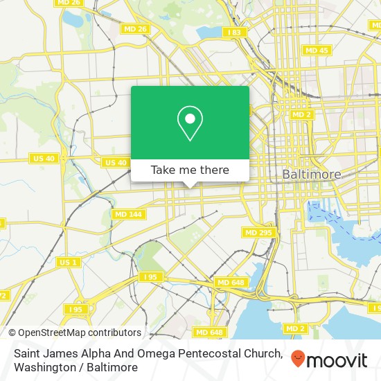 Saint James Alpha And Omega Pentecostal Church map