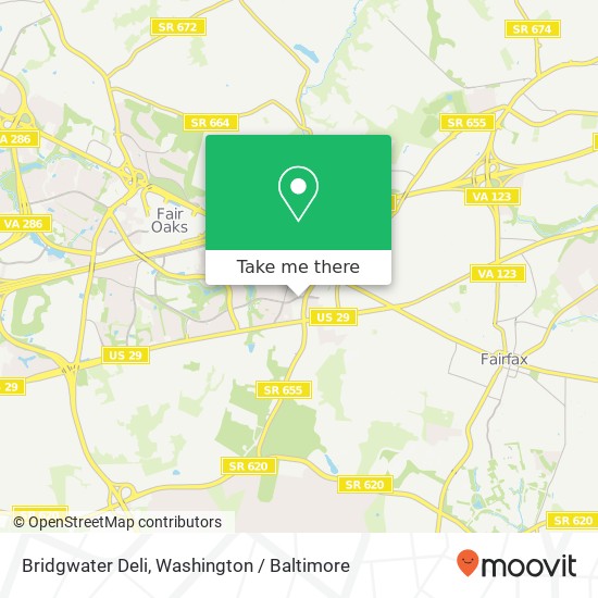 Mapa de Bridgwater Deli
