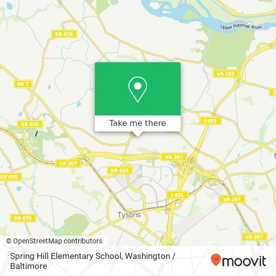 Mapa de Spring Hill Elementary School