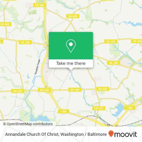 Annandale Church Of Christ map