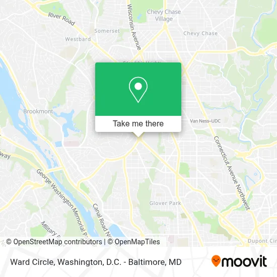 Ward Circle map
