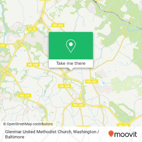 Mapa de Glenmar United Methodist Church