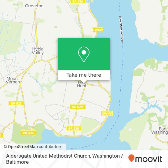 Aldersgate United Methodist Church map