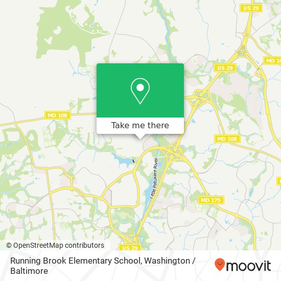 Mapa de Running Brook Elementary School