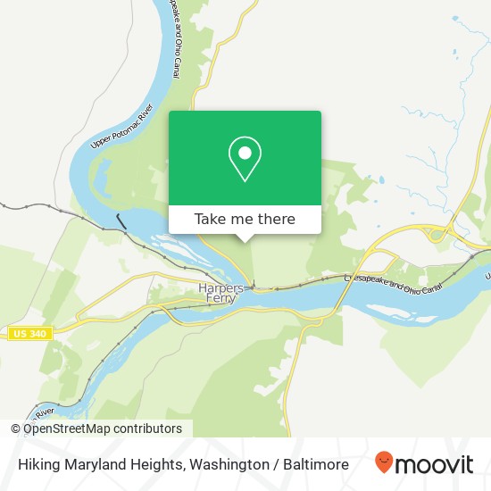 Hiking Maryland Heights map