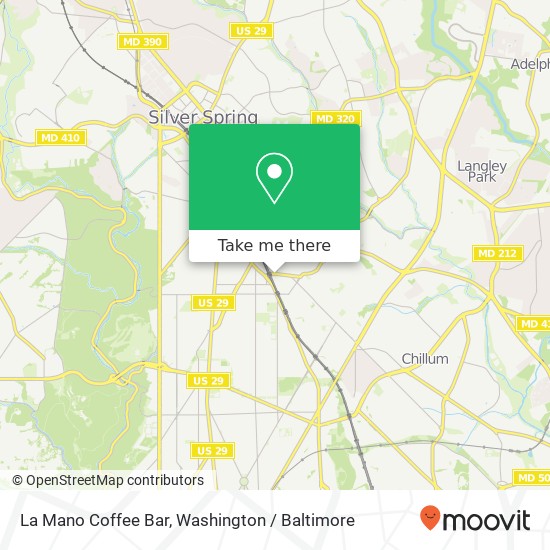 Mapa de La Mano Coffee Bar