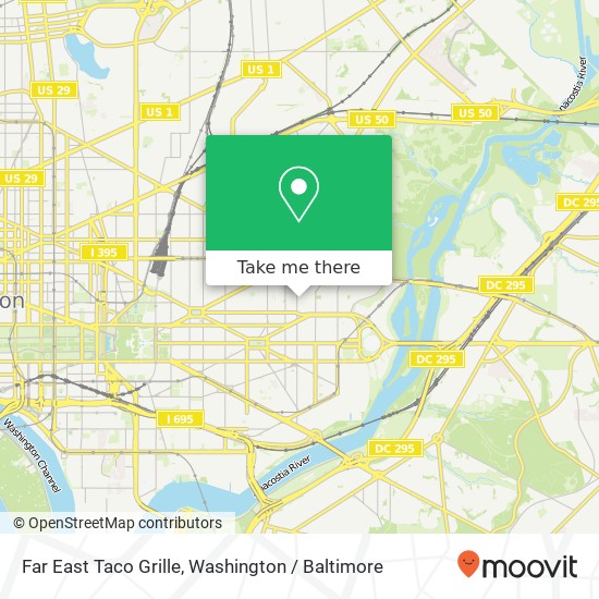 Far East Taco Grille map