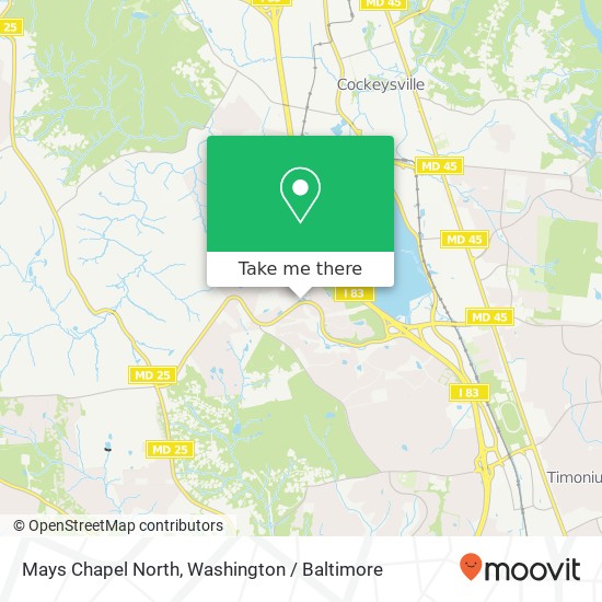 Mapa de Mays Chapel North