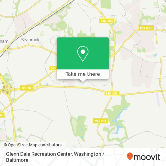 Glenn Dale Recreation Center map