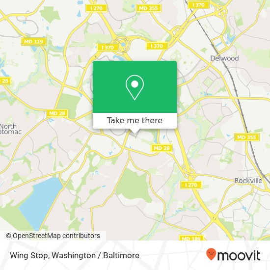 Mapa de Wing Stop